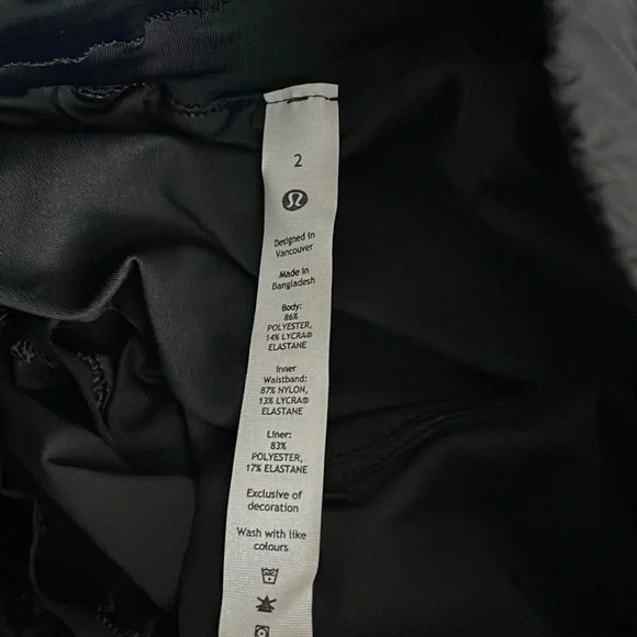 NWT Lululemon Track That Mid Rise Short 5" Lined 
Black Size 2 - Picture 5 of 8
